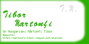 tibor martonfi business card